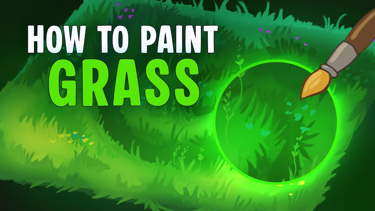 How to paint GRASS◈ Stylized Artstyle TUTORIAL ✐