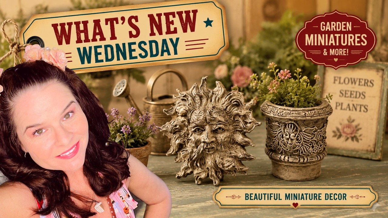 Miniature Accessories HAUL For your Dollhouse GARDEN and KITCHEN!