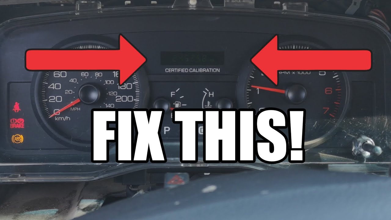 Fixing a dim instrument cluster odometer (Ford Crown Victoria)
