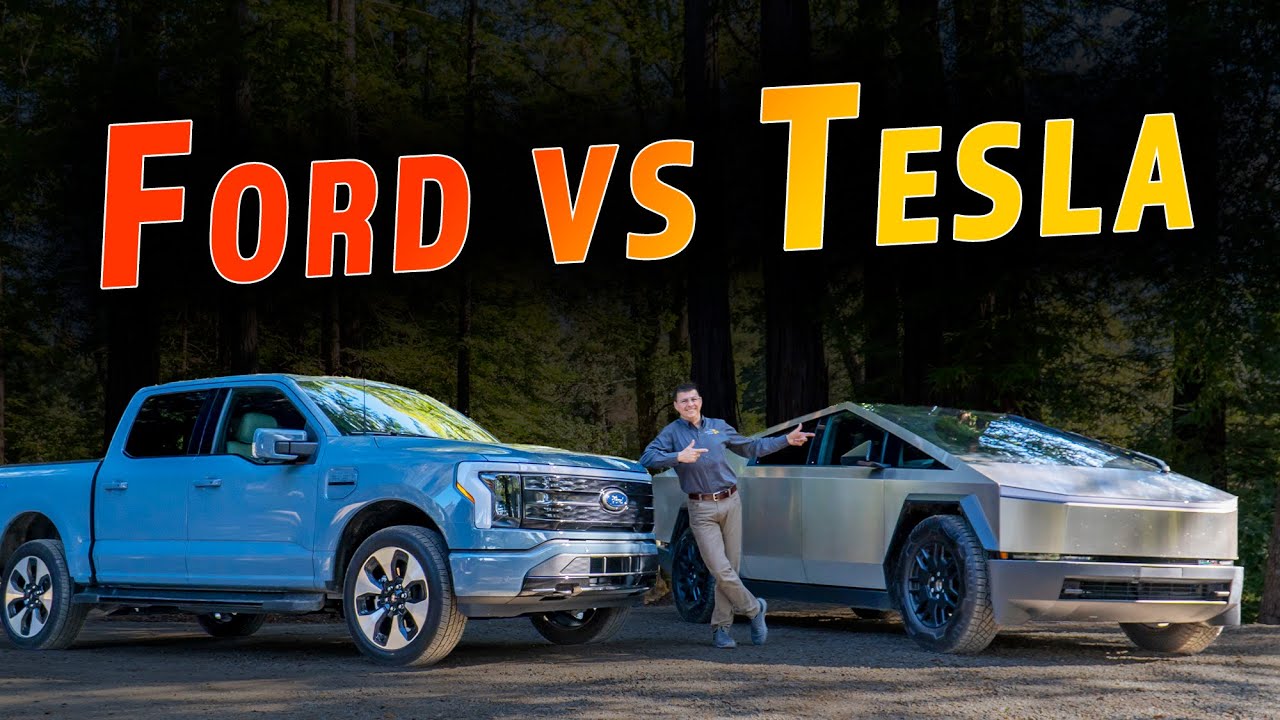 Tesla Cybertruck vs Ford Lightning - Feature Length Comparison!