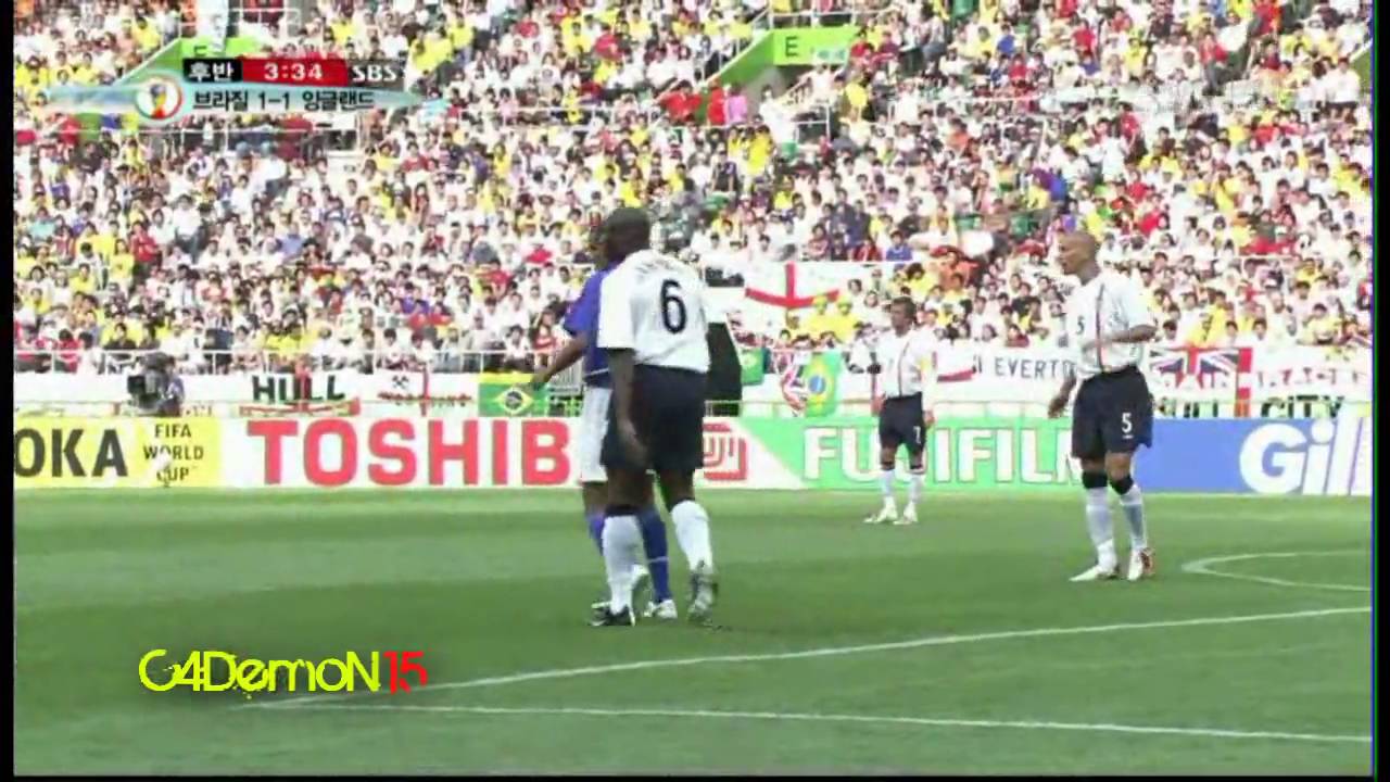Ronaldinho vs England - 2002 World Cup Quarter Final |HD|