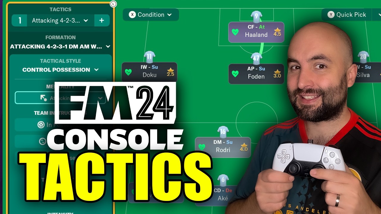 How To Create a TACTIC in Football Manager Console