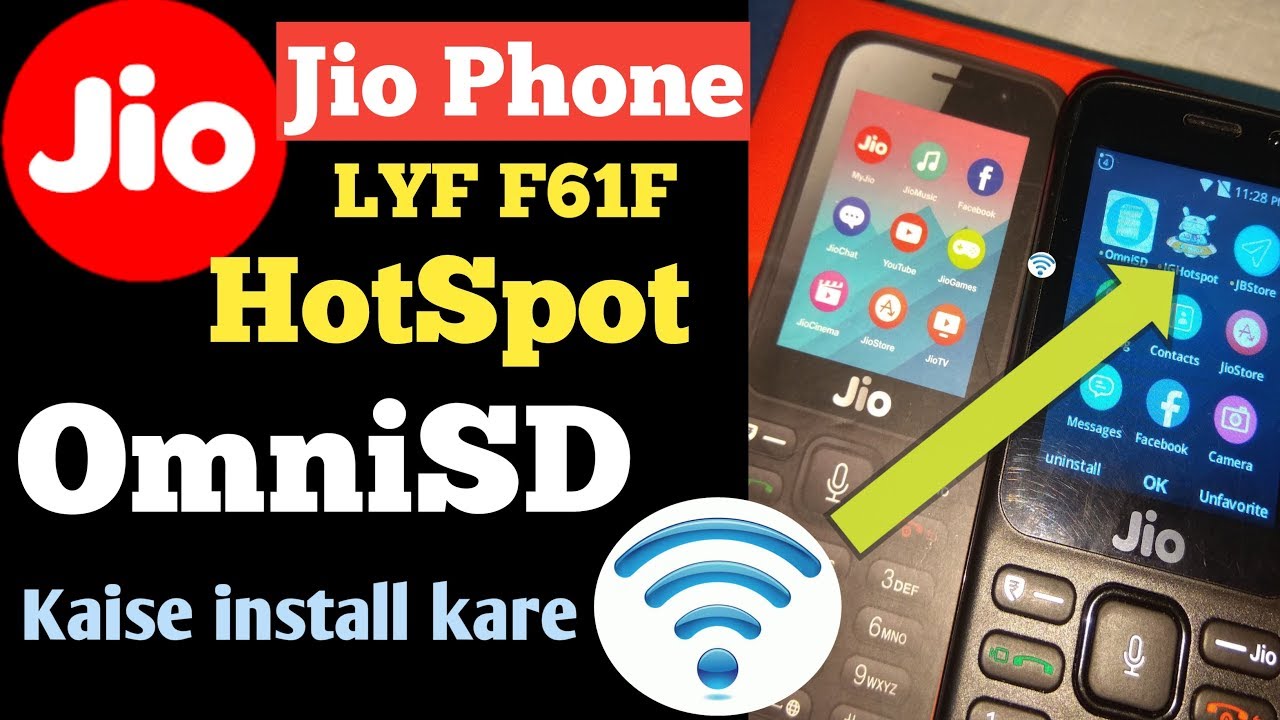 Jio Phone F61F Me OmniSD JBstore Kaise Install Kare ! LYF f61f OmniSD and JBstore kaise install kare