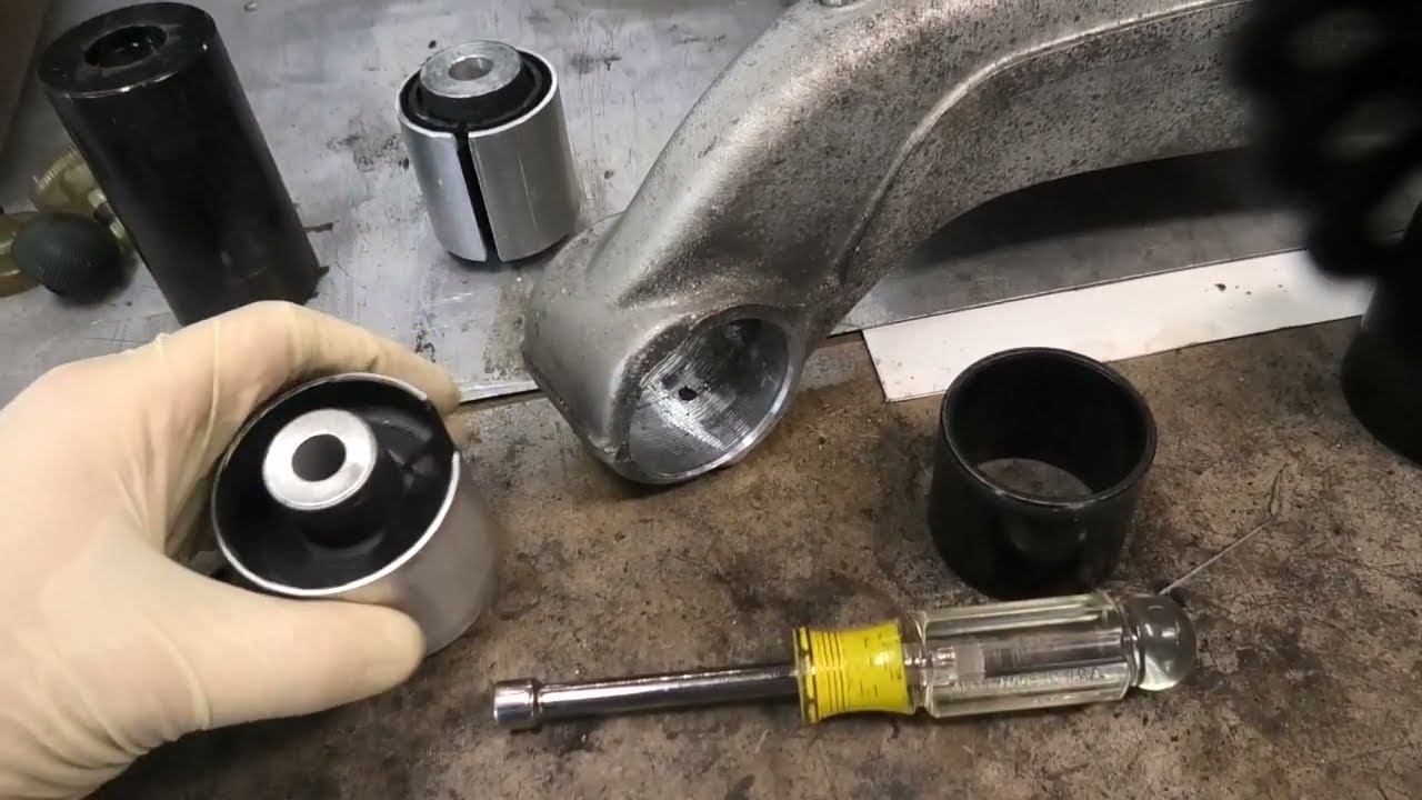 2009 BMW 650 E63 Rear Swing Arm Bushing Removal and Install