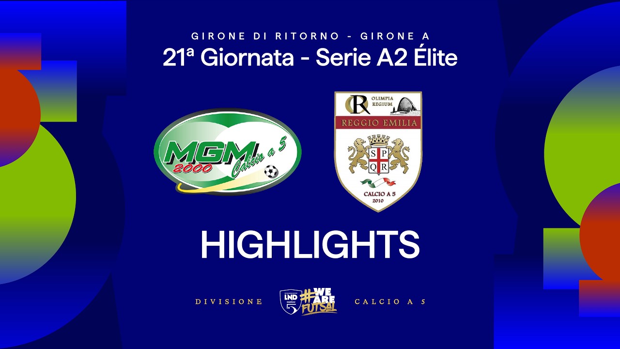 MGM 2000-OR Reggio Emilia 2-5 | Gol e HL | 21ª giornata | Serie A2 Élite 25/26 - A