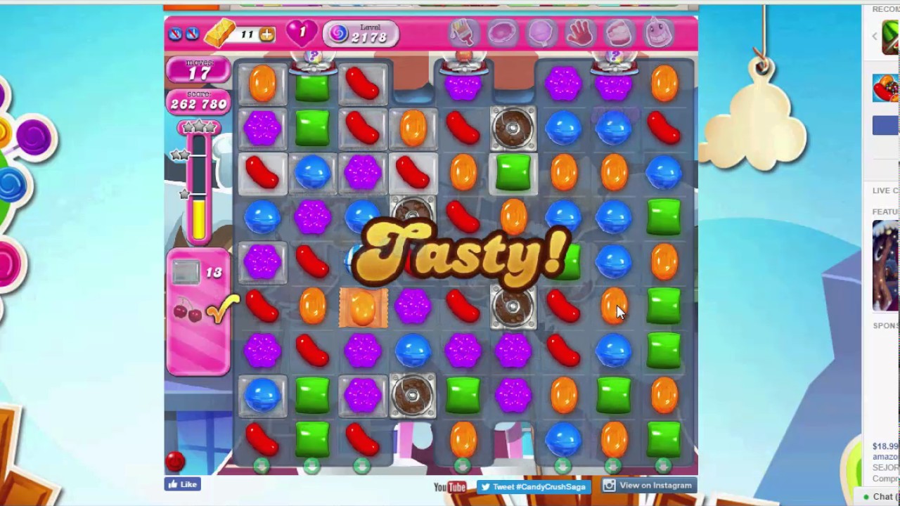 Candy Crush Level 2178 --NO BOOSTERS