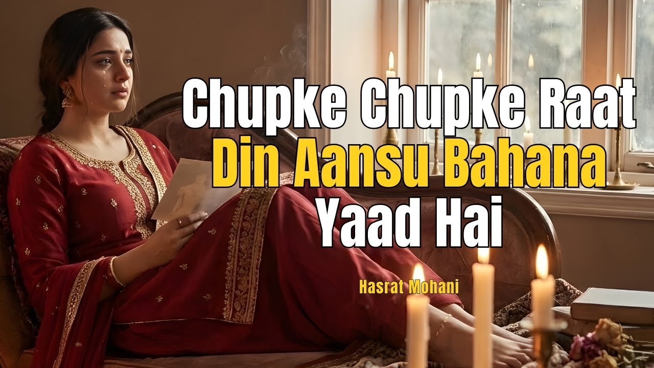 Chupke Chupke Raat Din Aansu Bahana Yaad Hai | Hasrat Mohani | Ghazal That Hurts