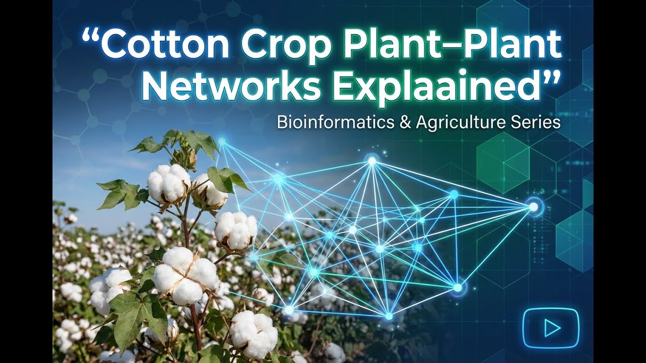 Cotton Crop Plant&ndash;Plant Networks Explained | AI, Bioinformatics & Plant Pathology Insights