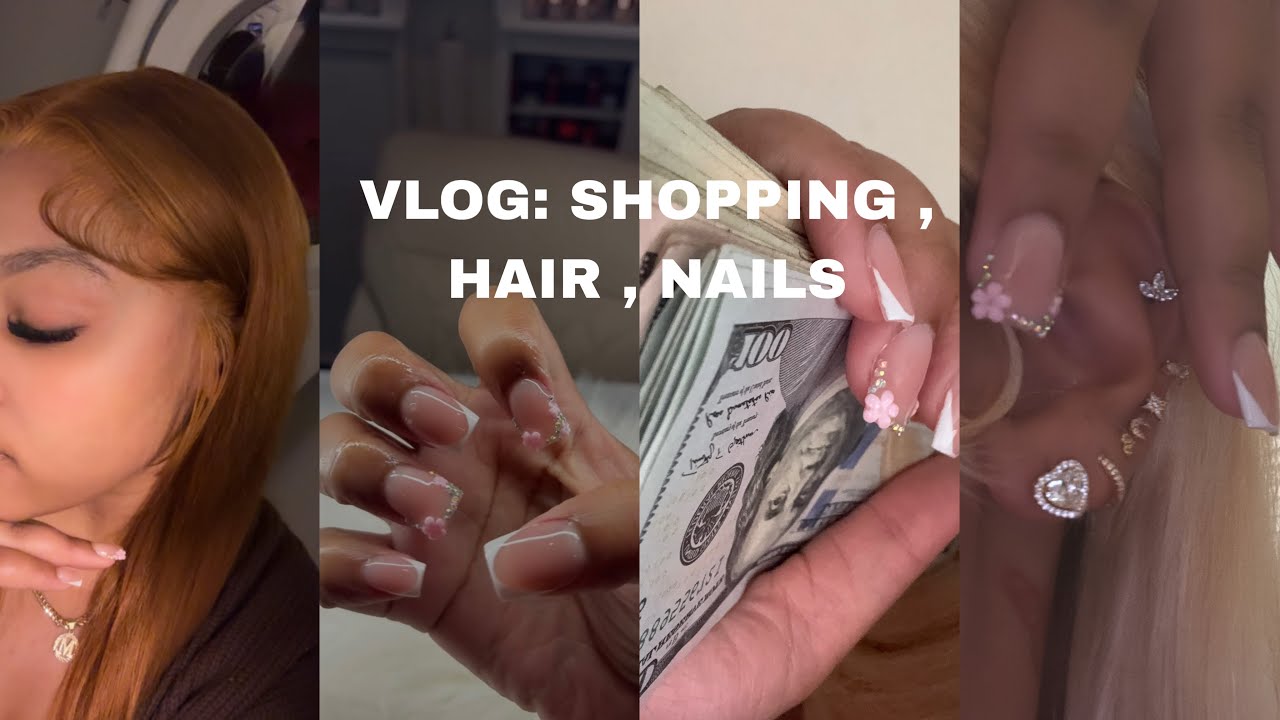 mini vlog : hair , nails , lashes & a little shopping 🛍️