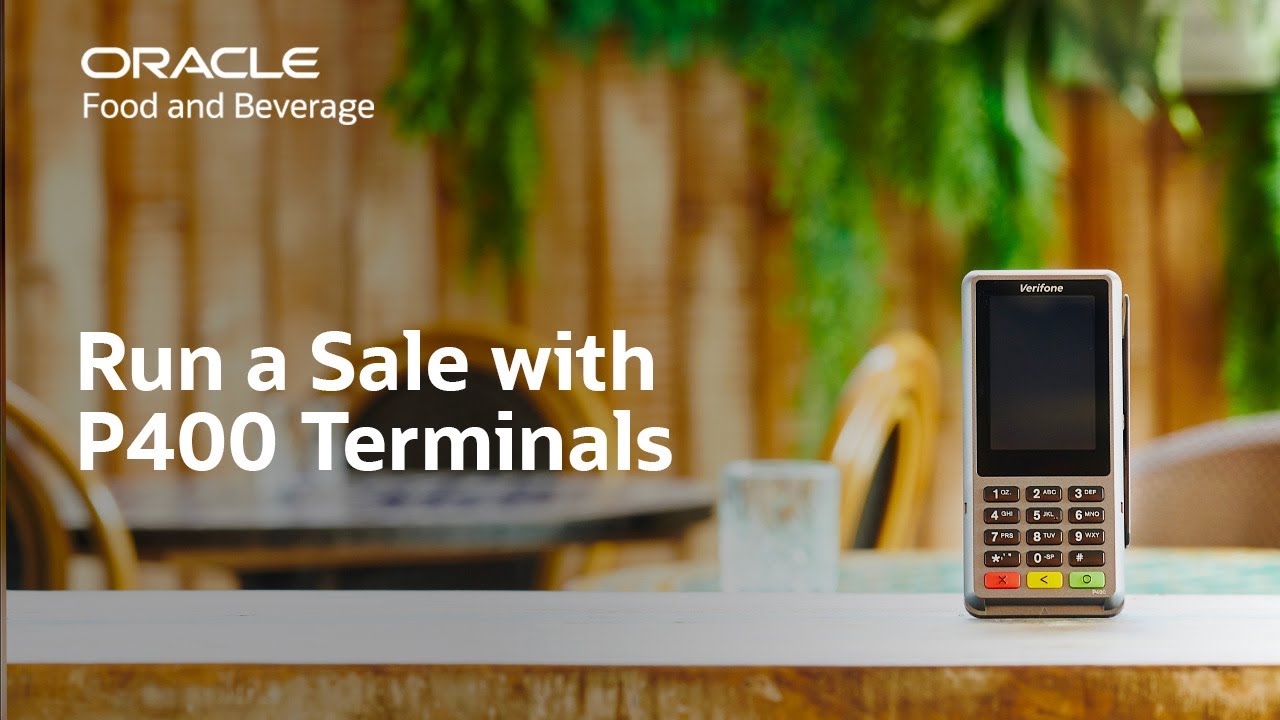 Oracle MICROS Simphony: run a sale with a Workstation 6 and a P400