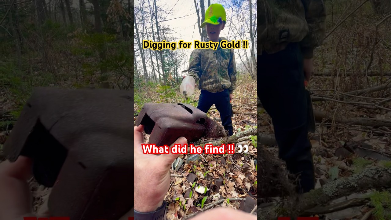 Crazy Rusty Gold find ! Amazing trash pile find , check it out ! #rusty #gold #toys #antique #find