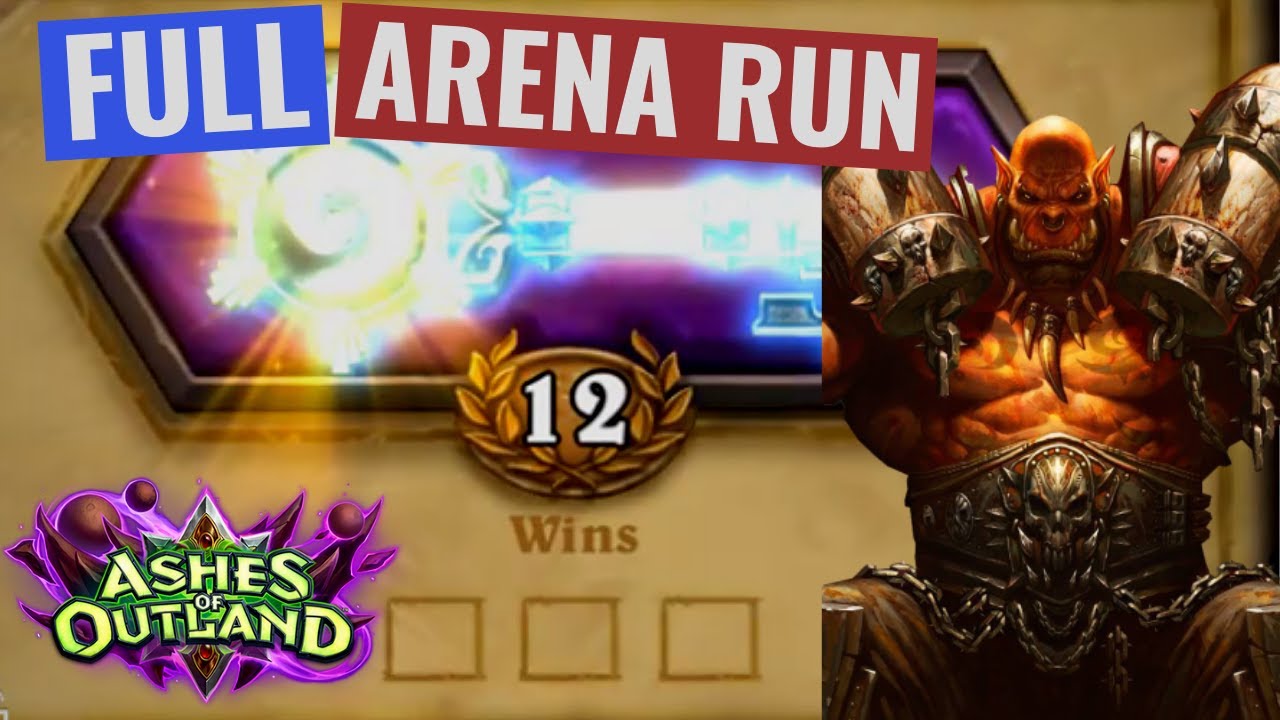 12-0 Warrior FULL RUN - Hearthstone Arena Ashes to Outland