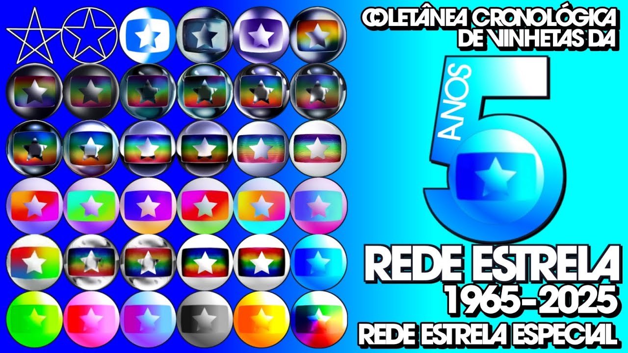 [3ᵃ AT] Coletânea Cronológica de Vinhetas da Rede Estrela 1965-2025