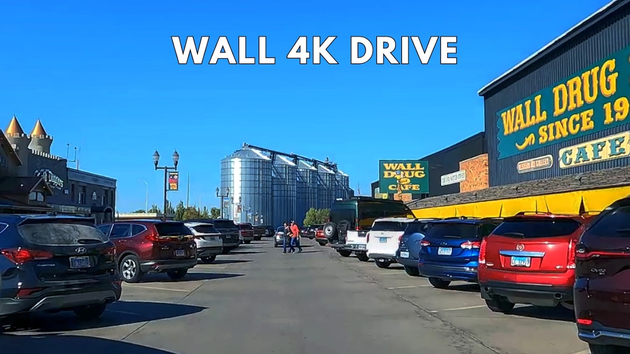 Wall South Dakota 4K Driving Tour | Home Of Wall Drug & The World's Largest Jackalope