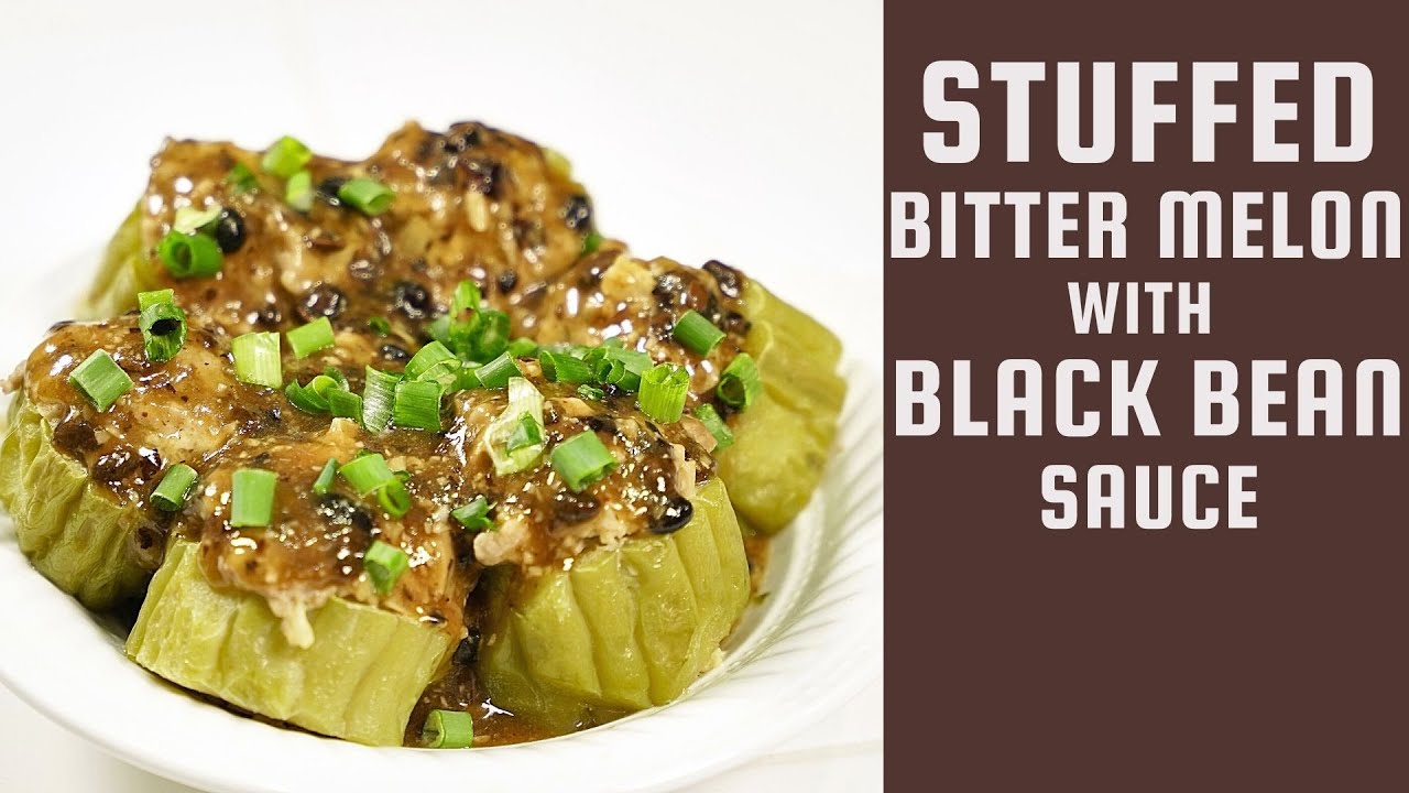 Stuffed Bitter Melon with Black Bean Sauce