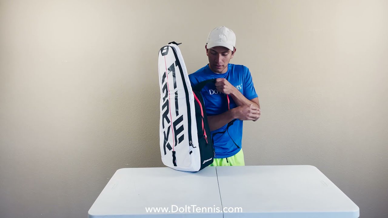 Babolat Pure Strike 3rd Gen Tennis Backpack (White/Red)