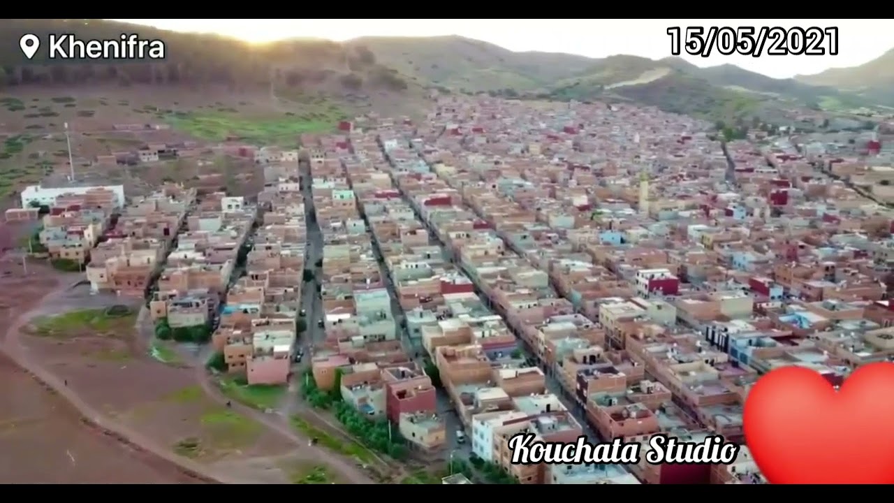 Vid&eacute;o film&eacute; depuis l'air, #kh&eacute;nifra Kh&eacute;nifra mai 2021 - عاصمة زيان