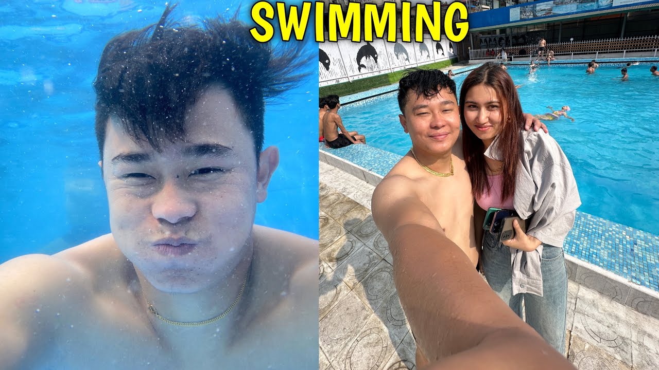 SWIMMING WITH HER😍 / GARMI LE MARNAI ATYO🔥 / @rajkumarthapamagar32