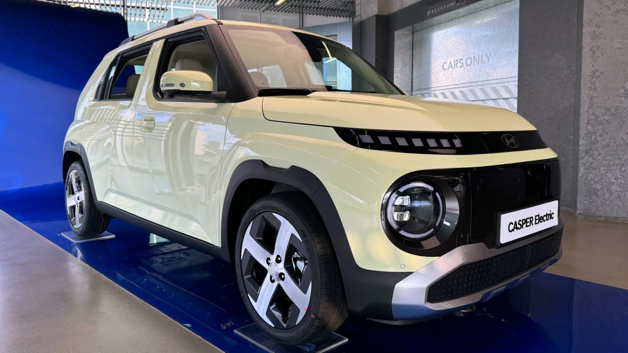 [4K] 2025 Hyundai Casper Electric (Inster) "Butter Cream Yellow / Beige" Walkaround Review