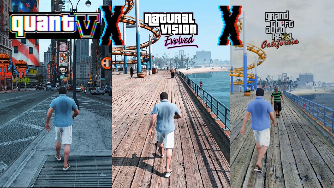 Как установить🔥[NVE + QuantV + 5Real + RTGI + Reshade]GTA 5 + Libertycity Combined Graphics Mod😱G...