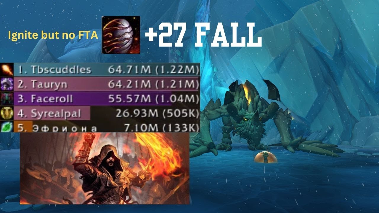 M+27 Galakrond`s Fall | Fire Mage | Tyrannical | Dragonflight Season 3 |