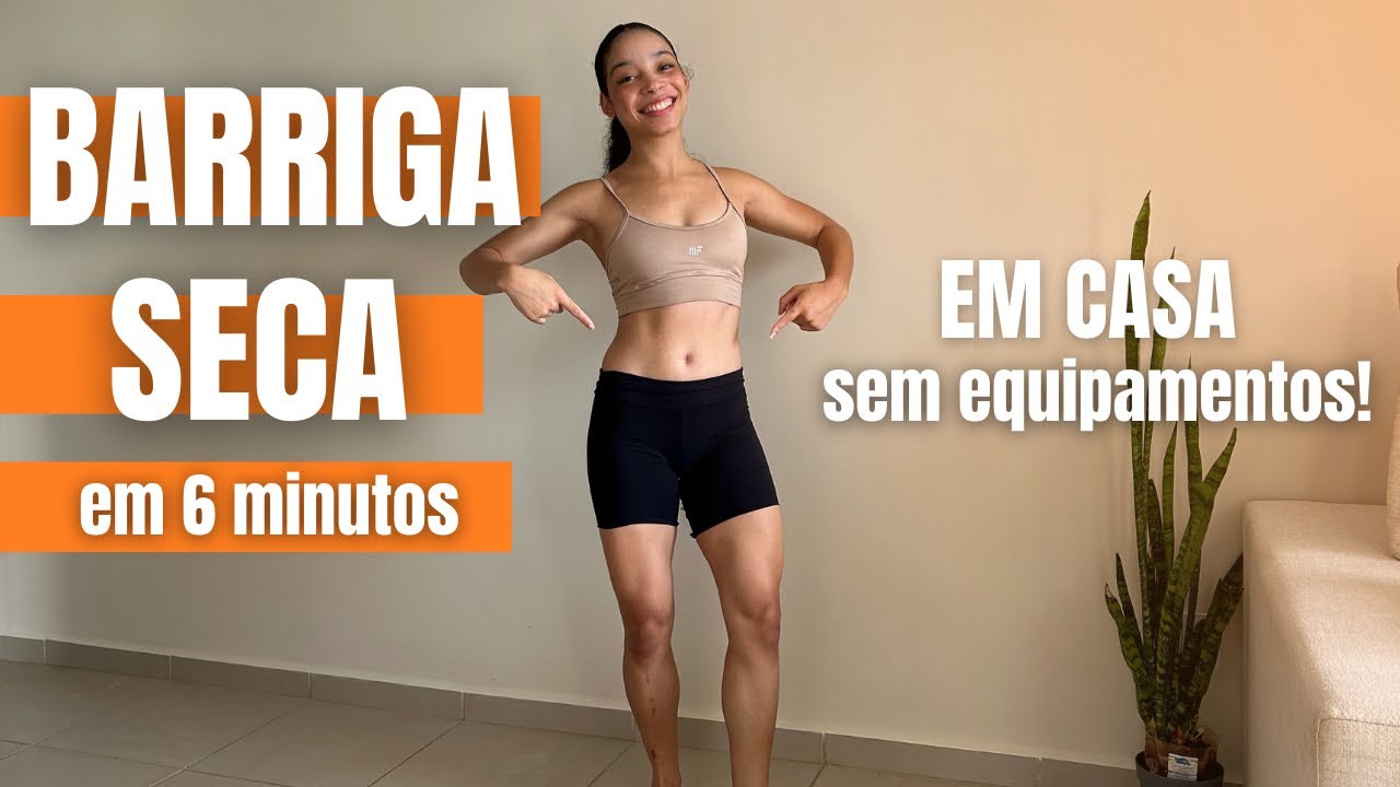 ABDÔMEN DEFINIDO em 6 MINUTOS | Treino em Casa para Secar Barriga (Sem Equipamentos)