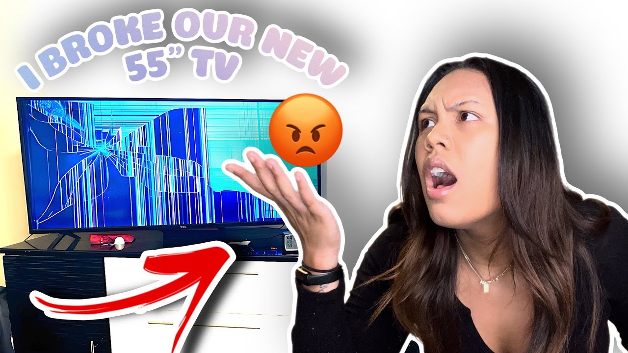I BROKE OUR NEW TV!!! *PRANK ON MY GIRLFRIEND*