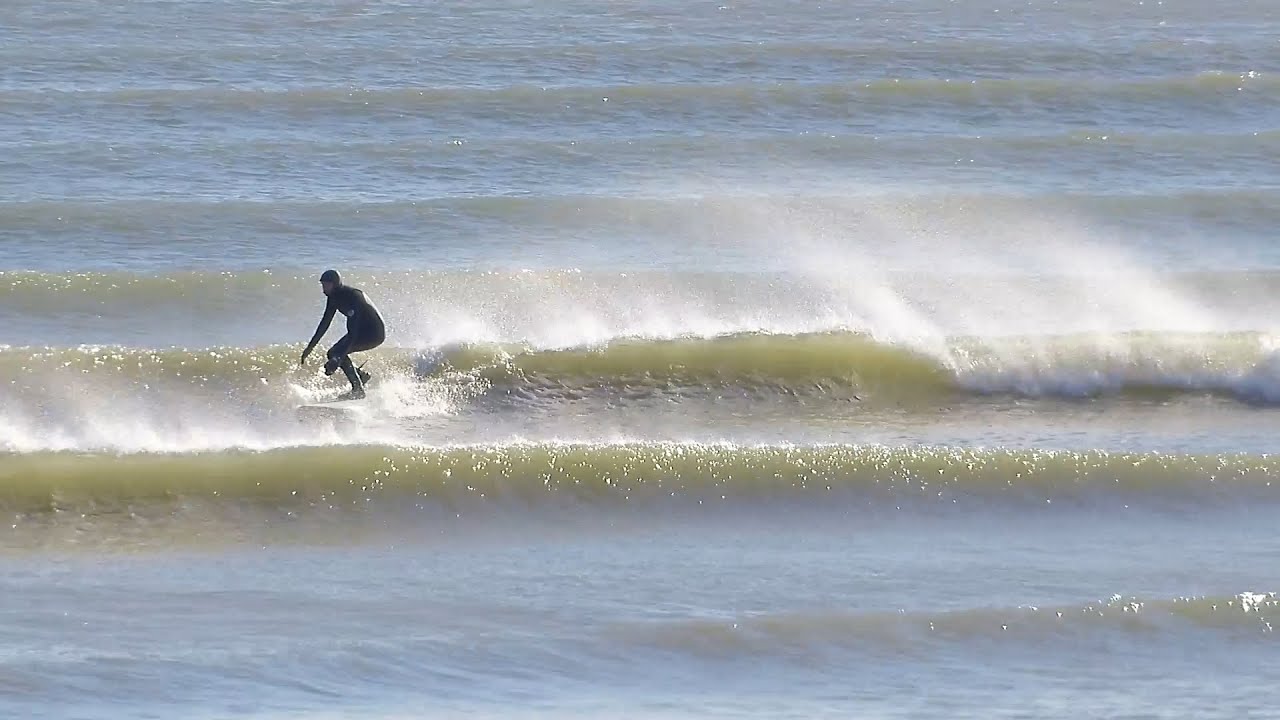 2026.01.13 small & offshore inside elbow sheboygan, great lakes surfing
