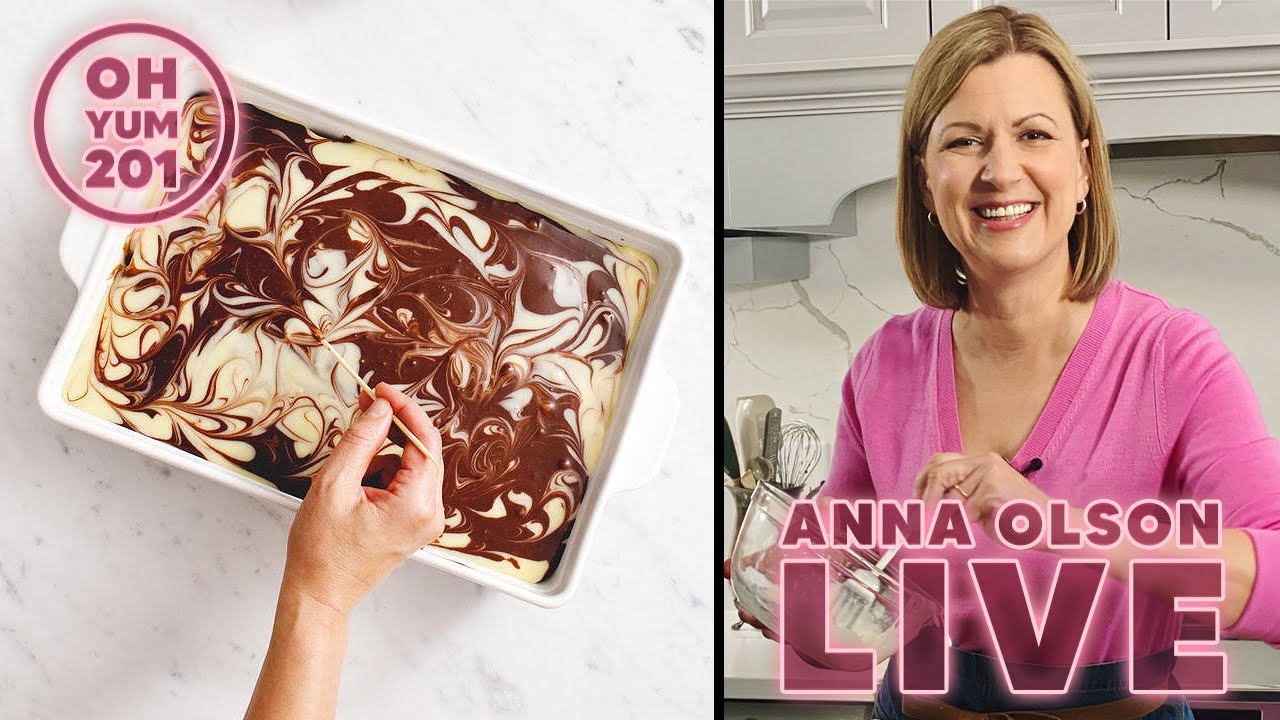 Making a Chocolate Marble Cake - Live! | Oh Yum 201 with Anna Olson