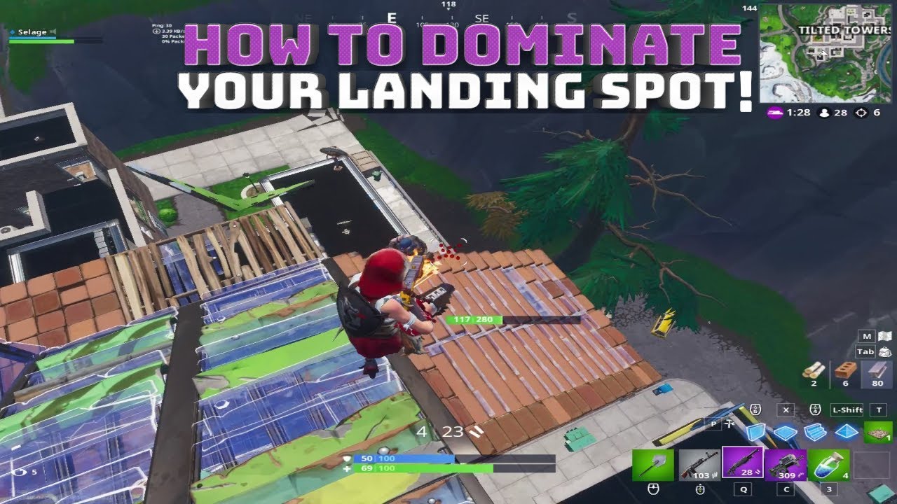 How to Dominate Your Landing Spot! - (Fortnite Battle Royale)