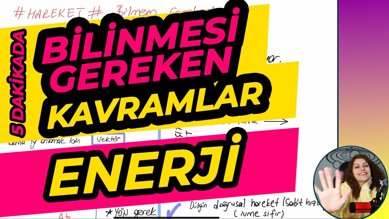 Enerji -  Mutlaka Bilinmesi Gereken Kavramlar - TYT Fizik Kampı 2022 #enerji #fizik #kamp #tytfizik