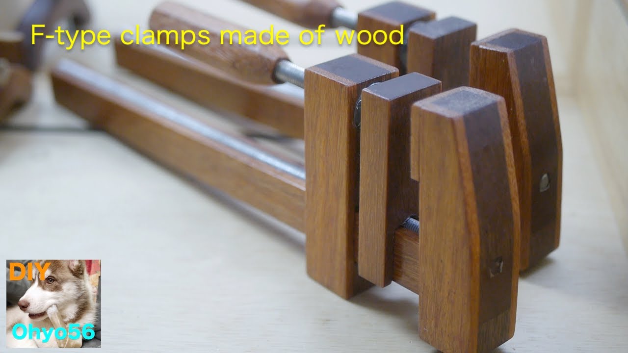 F-type clamps made of wood