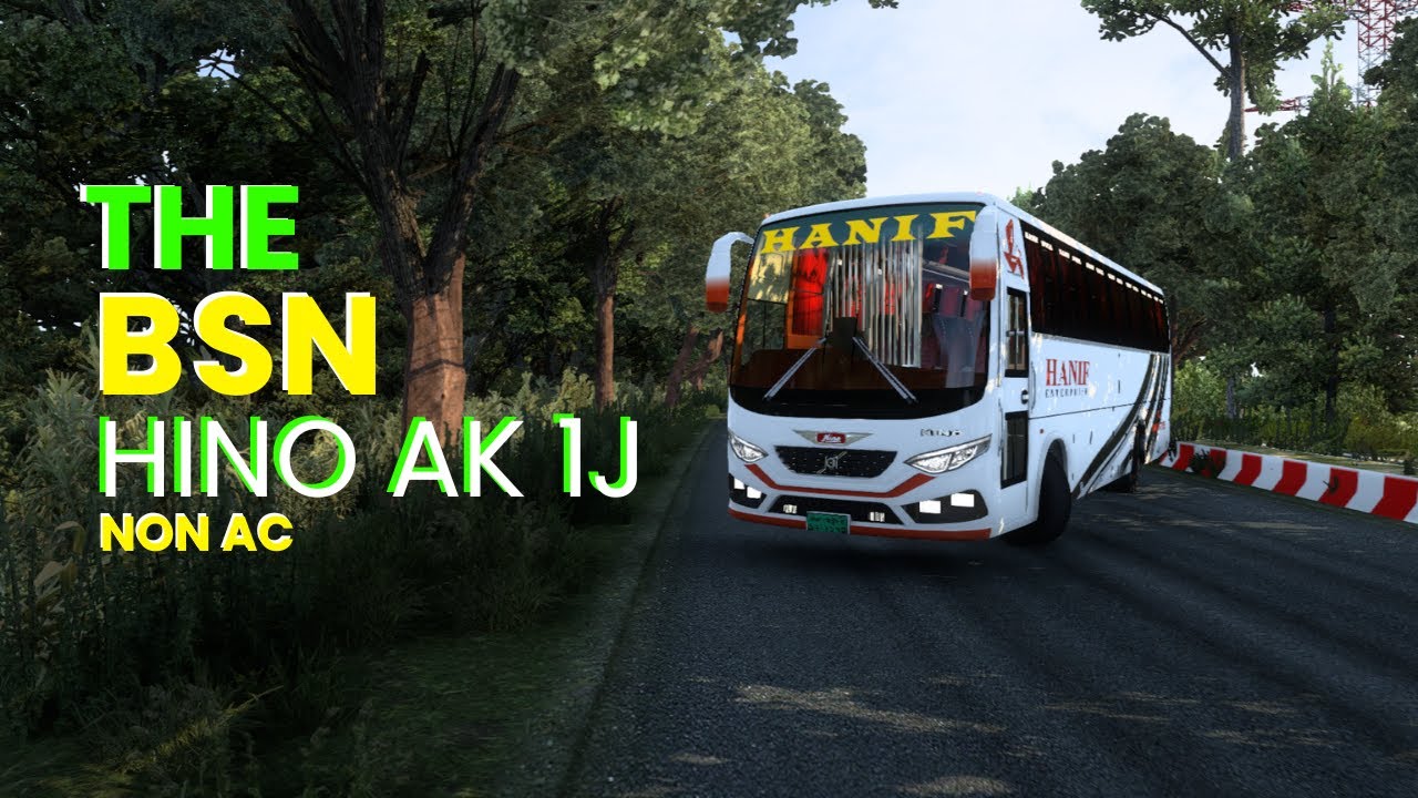 The BSN Hino ak 1j full review | Bus Sim Network V3.2 | Hino 1J bus | Bangladeshi map | Ets2