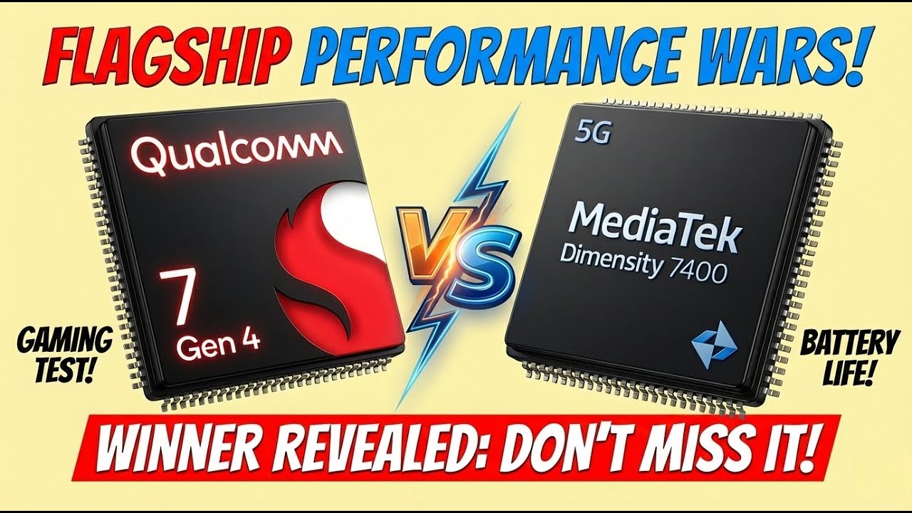 Snapdragon 7 Gen 4 vs Dimensity 7400: Which is FASTER? 🔥 Complete Comparison