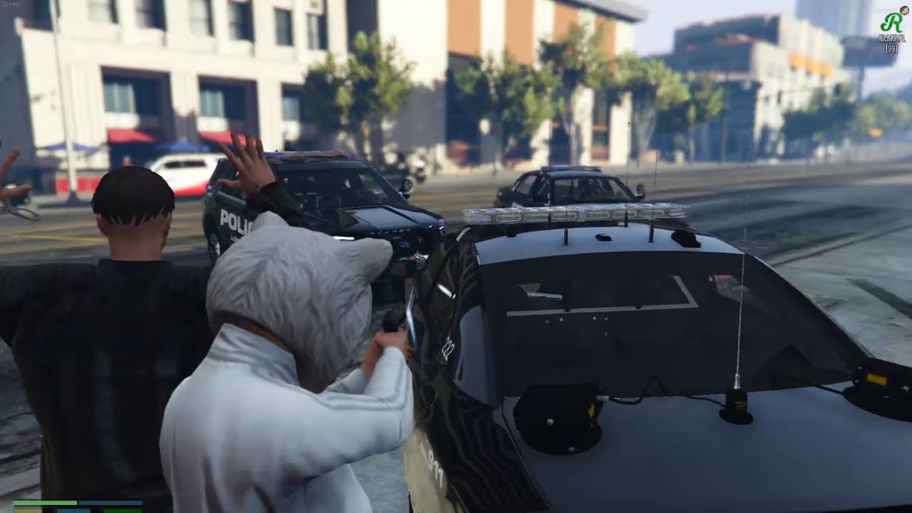 to jest napad rzezimieszku! pani miś postrach ulic los santos