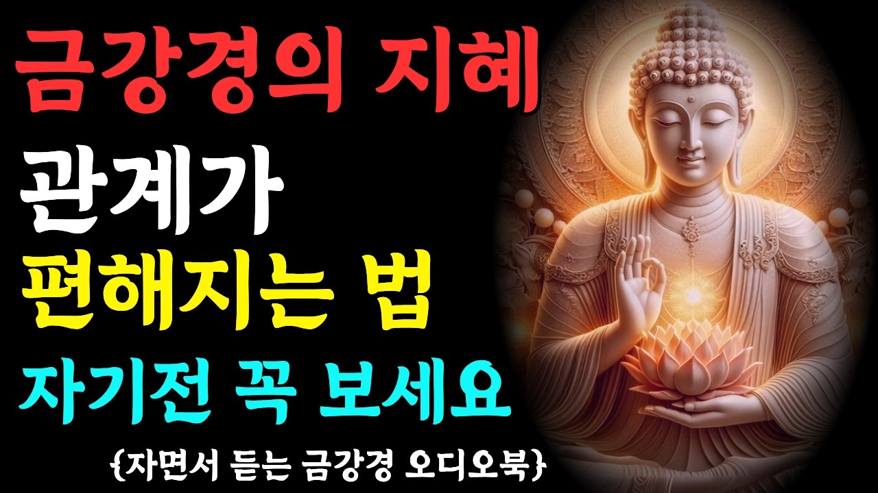 잠들기 전 듣는 금강경|관계가 편해지는 법| 금강경의 |부처님말씀 | 불교명언 | 법륜스님 | 법문 | 좋은말씀 | 석가모니 가르침|불교오디오북|자면서 듣는 부처님 말씀|노년의지혜