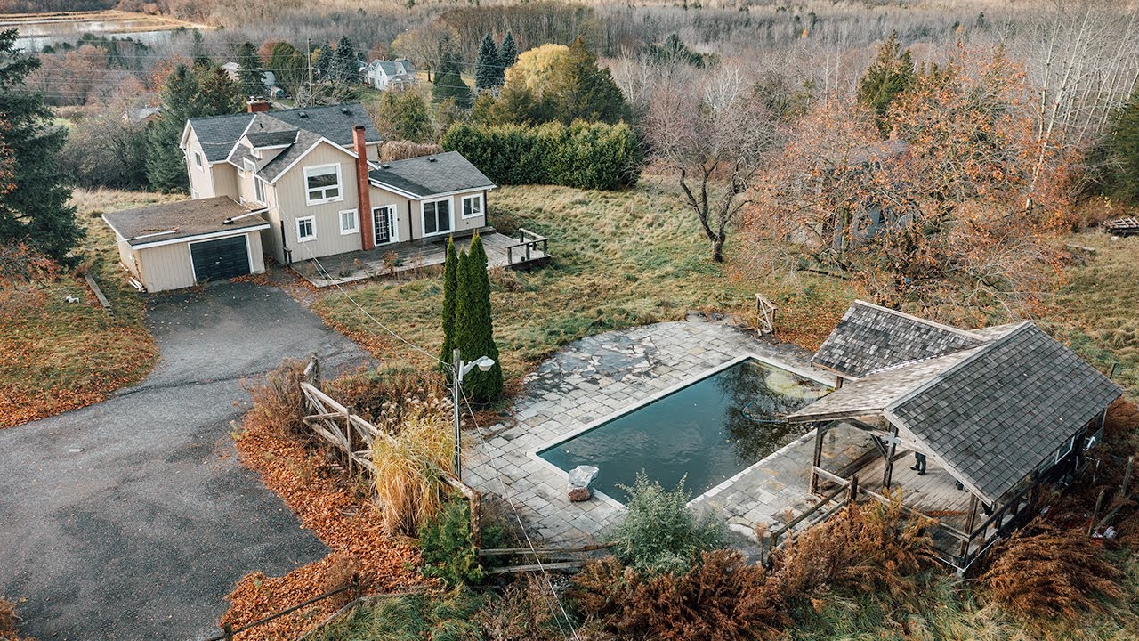 I Found a Gorgeous ABANDONED Farmstead In the Woods! Multiple Outbuildings & Stunning Pool!