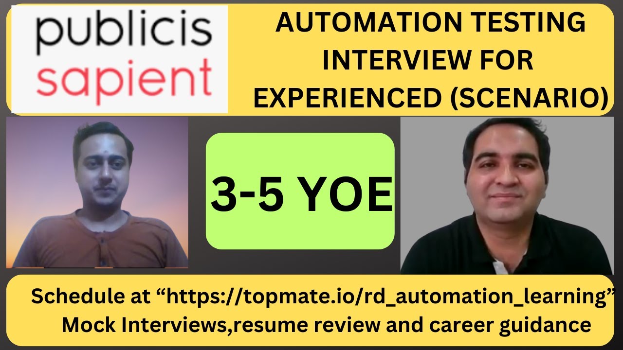Automation Testing Interview Questions and Answers| Testing Questions | RD Automation Learning