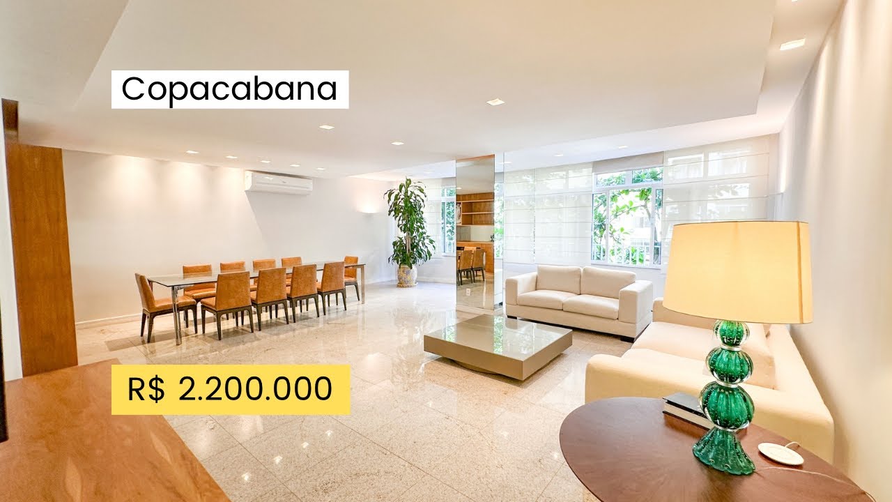 COPACABANA, APARTAMENTO ESPETACULAR, REFORMADO À VENDA NA QUADRA DA PRAIA, ALTURA DO POSTO 3.
