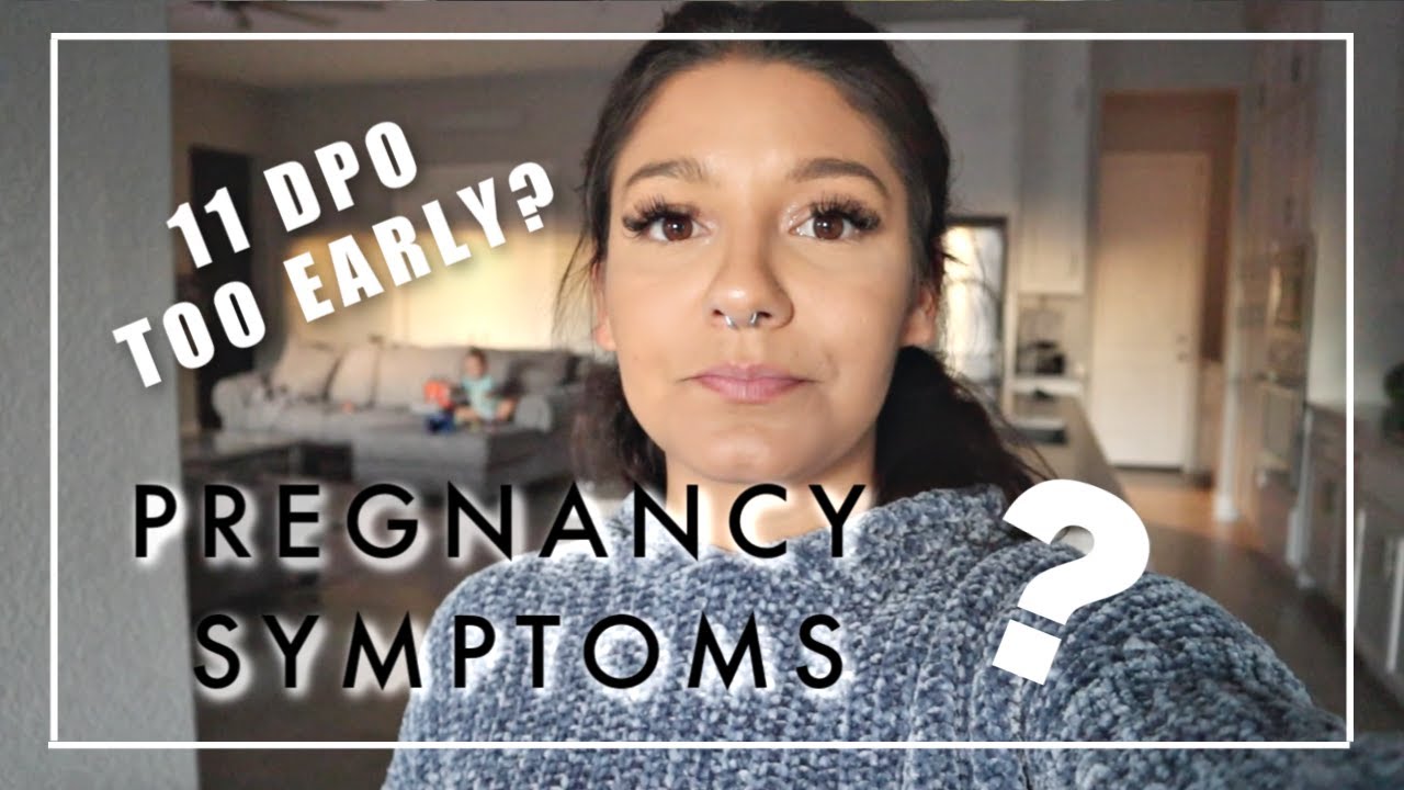 PREGNANCY SYMPTOMS? | 11 DPO TOO EARLY? | EVENING VLOG!