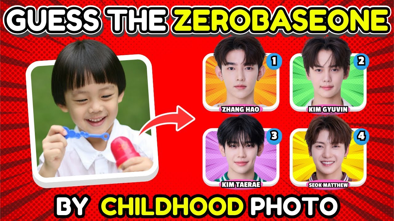 Guess ZEROBASEONE Member Childhood Photo! | K-Pop Quiz Game 💙