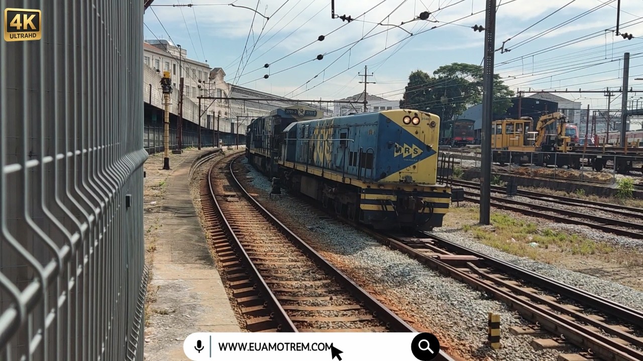 🚂TREM DE AREIA DA MRS LIDERADO PELA LOCOMOTIVA 3148-1 PASSANDO PELA REGIÃO DA LUZ🚃