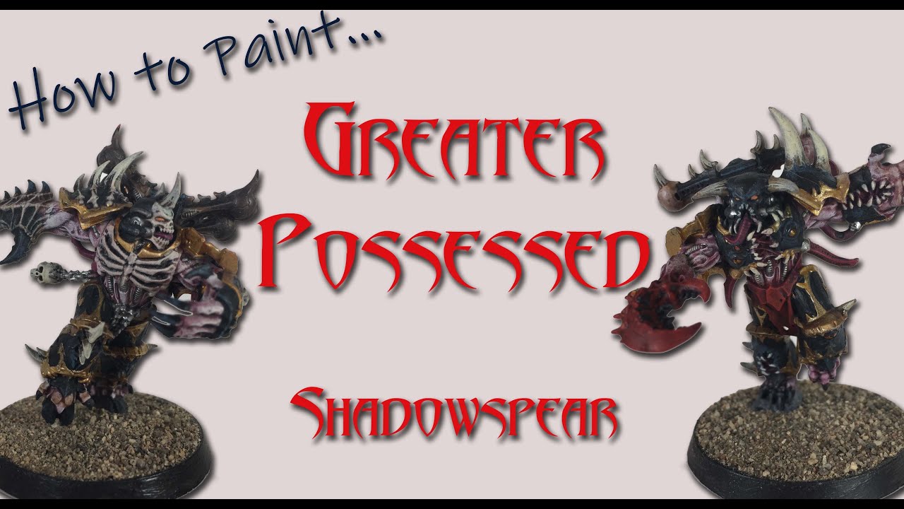 How to Paint Black Legion Greater Possessed