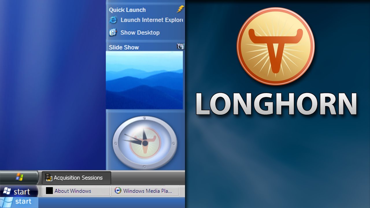 A Tour of Longhorn - The Windows That Never Was - Software Showcase
