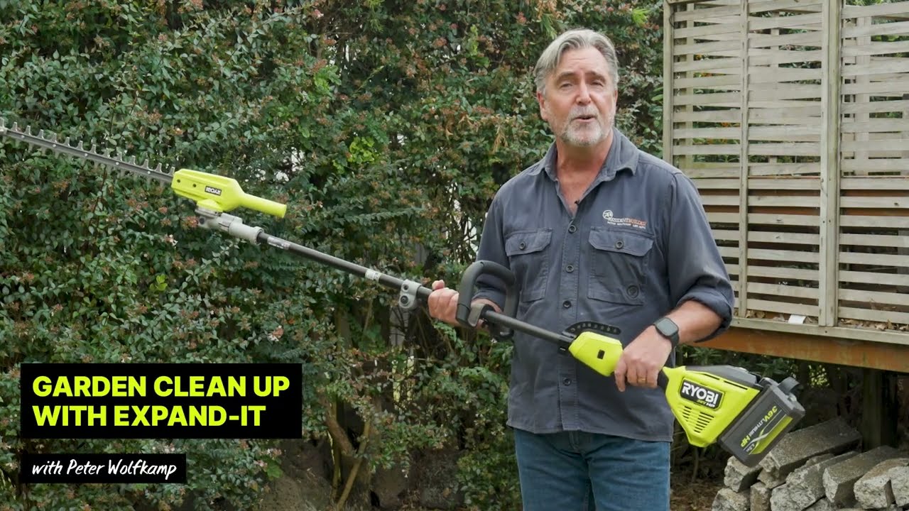 RYOBI 18V or 36V Expand IT range with Resident Builder Peter Wolfkamp