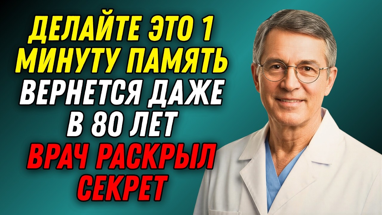 В 69 лет забывала всё | Врач показал 1 минутное упражнение - результат ШОКИРУЕТ!