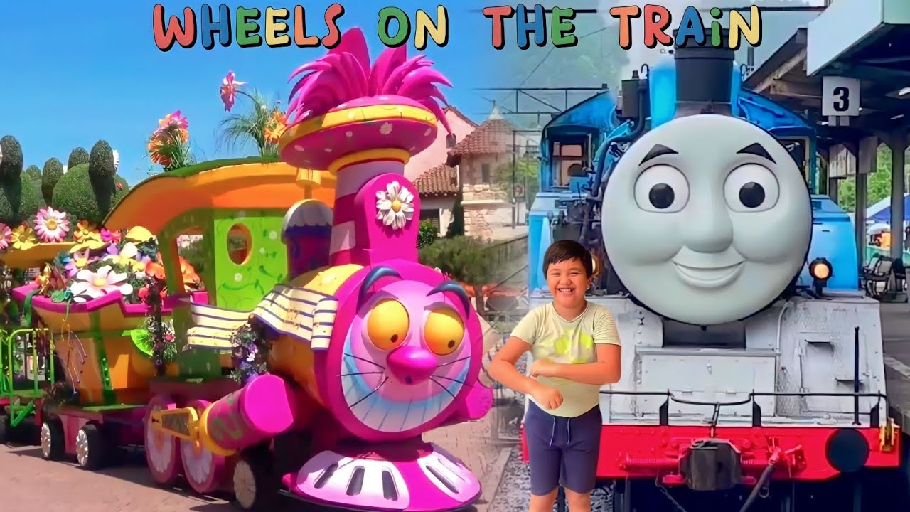 Cherryo Ahza Danish - The Wheels on The Train | Kereta Api Thomas And Friends | Lagu Anak Anak