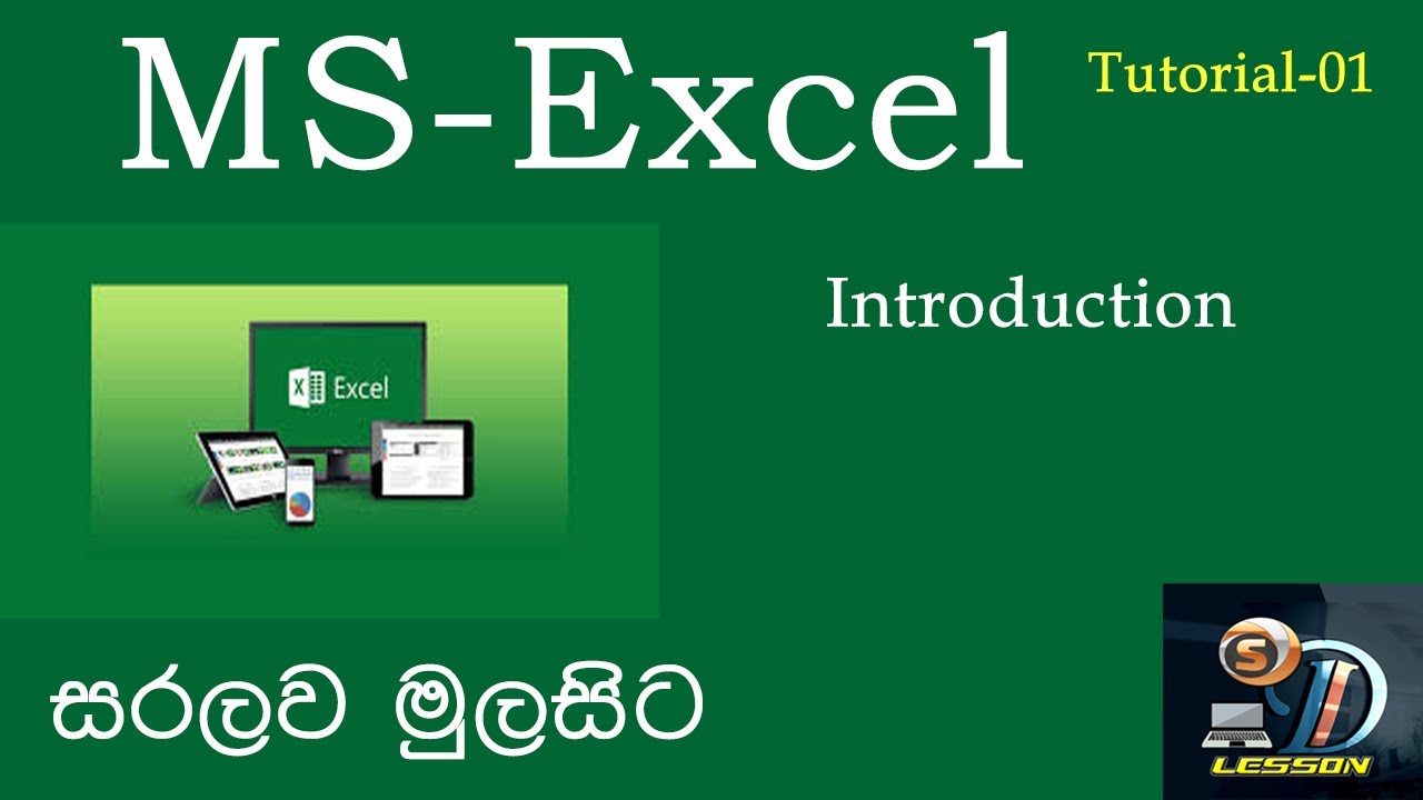 Ms_Excel Beginner Course (Sinhala) Part_01