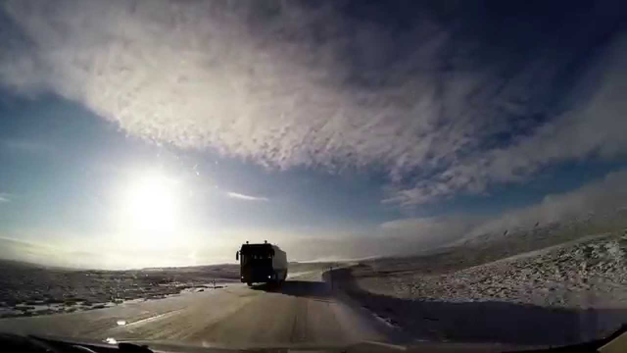 Iceland - Driving in the Arctic North.