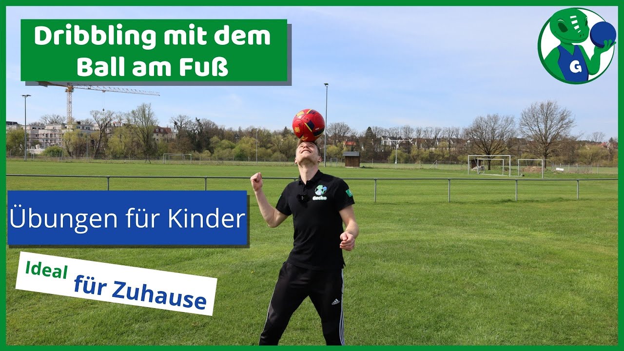 Sport und Spiele für Kinder - Dribbling mit dem Ball am Fuss